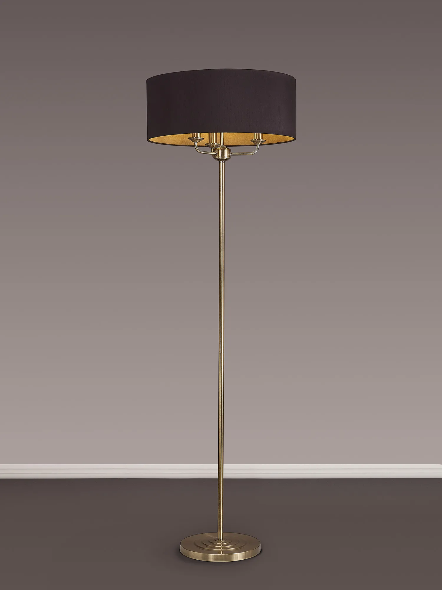 Banyan AB BL/GR Floor Lamps Deco Shaded Floor Lamps